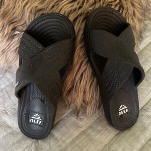 Reef black Slide Sandals